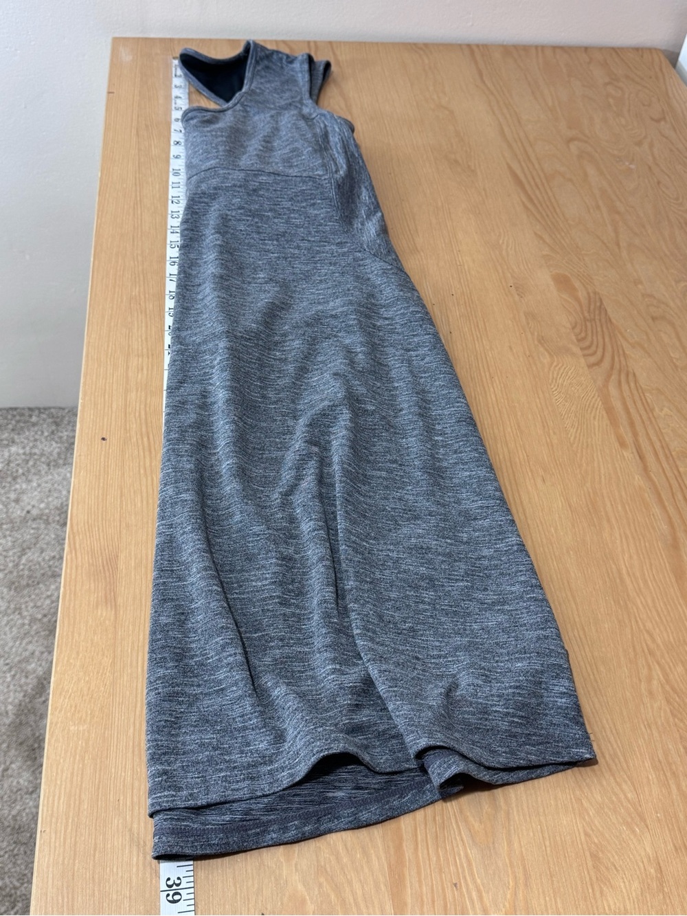Prana Womens Athletic Dress Heathered Gray Sleeveless Built In Bra M Outdoors - Picture 8 of 8